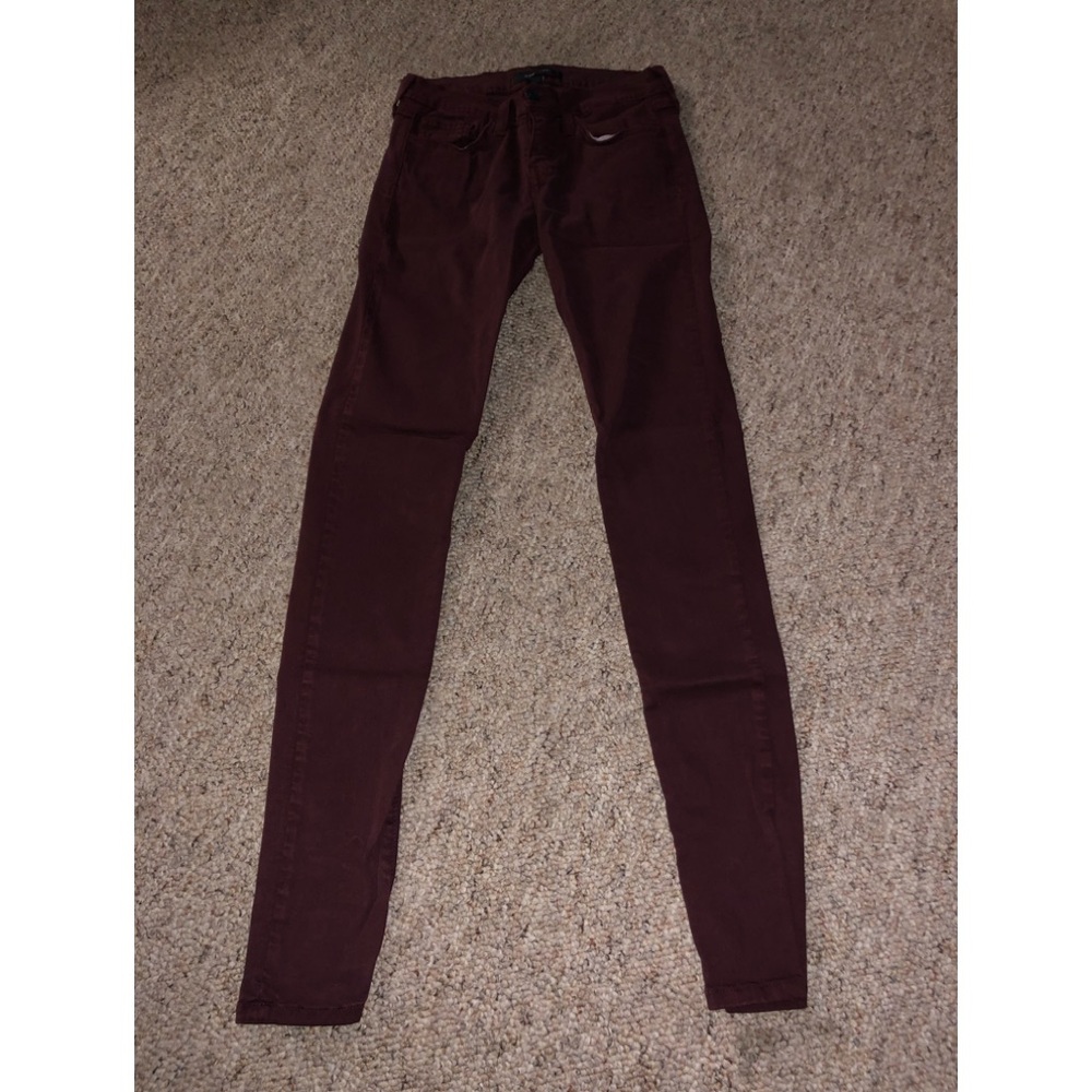 Burgundy Flying Monkey Skinny Jeans
